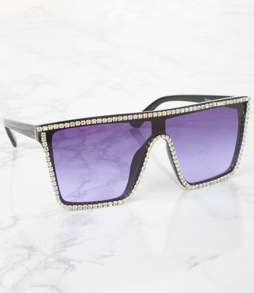 Sunglasses with rhinestones on top online