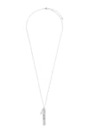 Message "Fearfully" Charm Pendant Necklace Matte Silver - Pack of 6