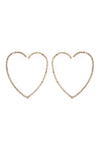 Hoop Post Earrings Matte Gold - Pack of 6