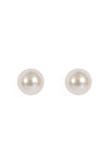 3 Pair Pearl Bow Earring Set Black Silver - Pack of 6