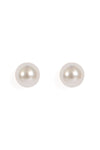 3 Pair Pearl Bow Earring Set White Gold - Pack of 6