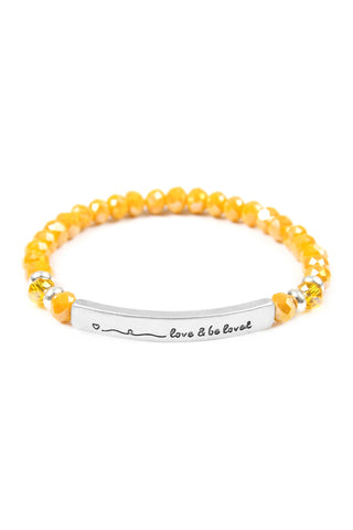 Multi Layer Tubular, CCB, FIMO Versatile Stretch Bracelet Yellow - Pack of 6