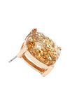 Glitter Epoxy Stud Earrings Gold - Pack of 6