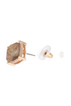 Marble Epoxy Stud Earrings Neutral - Pack of 6