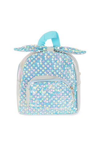 Cute Rainbow Glitter Kids Backpack Purple - Pack of 6