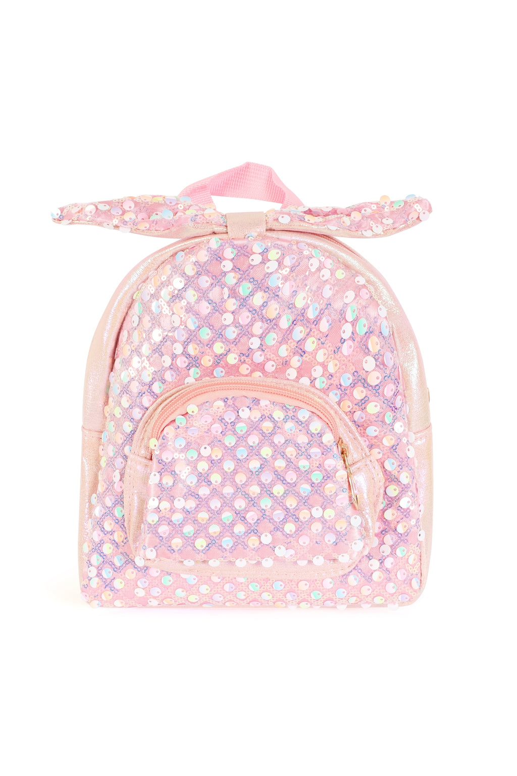 Cute Ribbon Glitter Kids Backpack Pink - Pack of 6