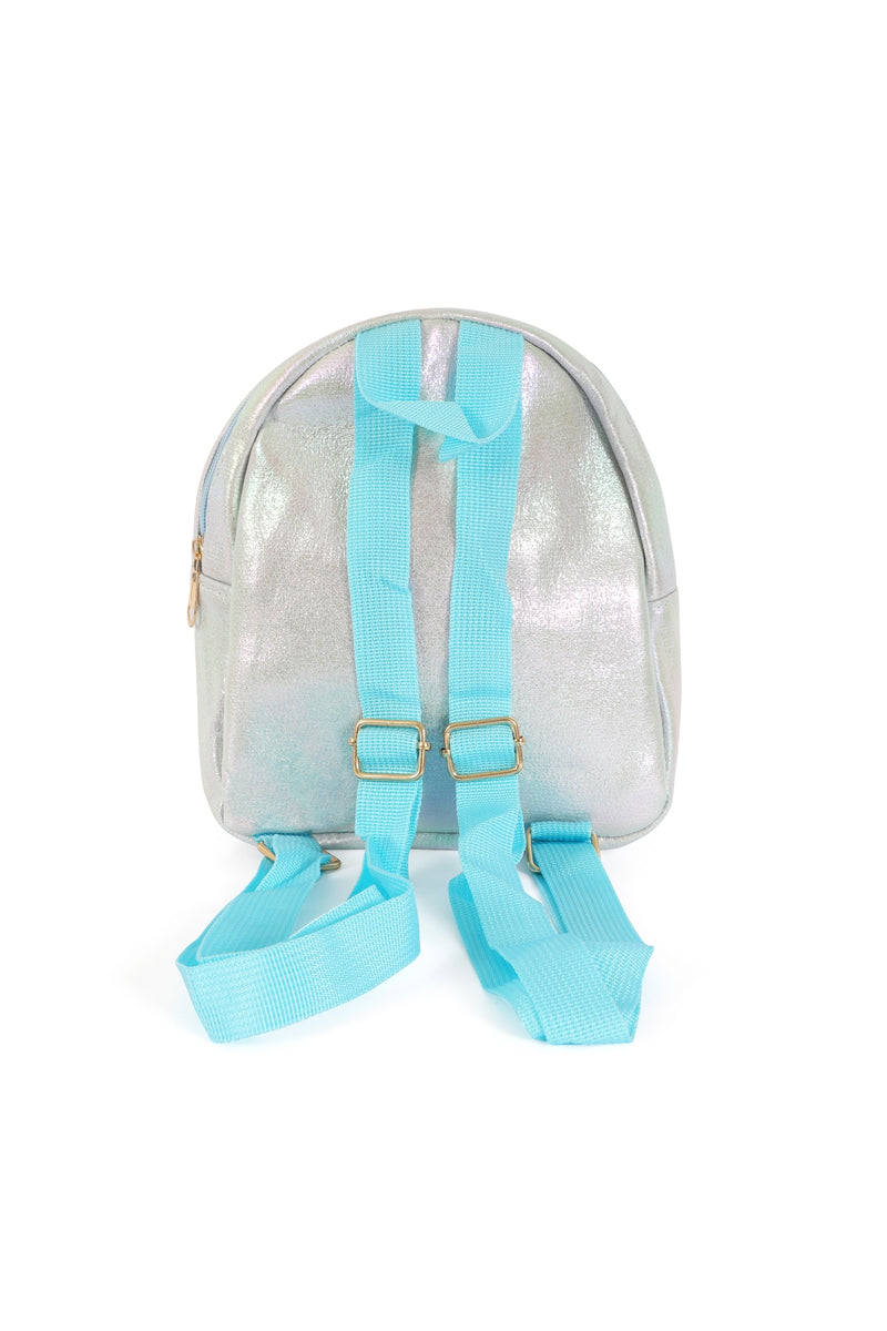 Cute Rainbow Glitter Kids Backpack Blue - Pack of 6