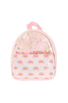 Cute Rainbow Glitter Kids Backpack Purple - Pack of 6