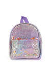 Cute Rainbow Glitter Kids Backpack Purple - Pack of 6