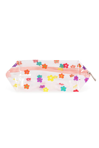 Transparent Printed Cosmetic Pouch Butterfly - Pack of 6