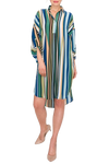 Plus Size Pattern Multi-Print Dress Teal Yellow - Pack of 3