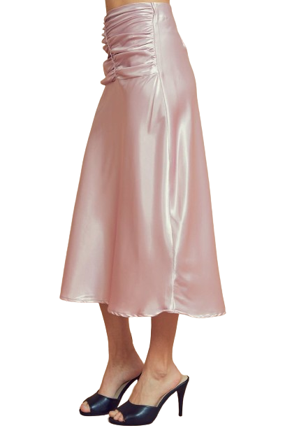 Blush Waist Detail Satin Skirt - Pack of 6