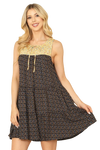 Mauve Plaid Front Pocket Sleeveless Dress -  Pack of 5