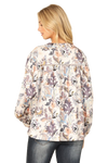 Light Grey Multi Long Sleeve Printed Top - Pack of 6