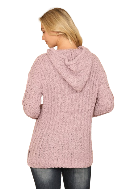 Lilac Popcorn Hoodie Drawstring Sweater - Pack of 6