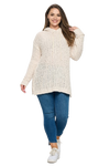 Plus Size Pull Over Poncho Beige - Pack of 6