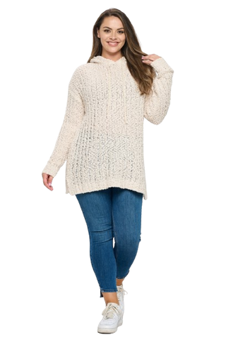 Plus Size Pull Over Poncho Beige - Pack of 6