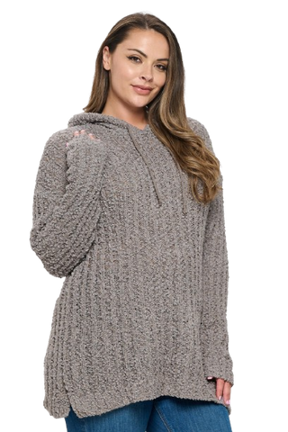 Plus Size Pull Over Poncho Beige - Pack of 6