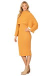 Plus Size 3/4 Sleeve Solid Dress Ruby - Pack of 6