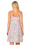 Mint Fuchsia Floral Spaghetti Dress -  Pack of 6