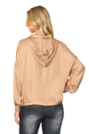 Taupe Hooded Drawstring Top - Pack of 5