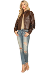 Brown Leather Tassel Jacket - Pack of 5