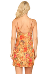 Yellow Orange Spaghetti Strap Painterly Floral Mini Dress - Pack of 5