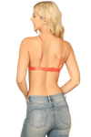 Orange Non Wired Cotton Bra Top - Pack of 5