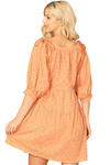 Peach Puff Sleeve Eyelet Babydoll Mini Dress - Pack of 5