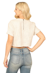 Natural Ivory Textured Crop Top - Pack of 5