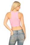 Pink Core Tank Ribbed Crop Top - Pack of 5