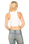 White Core Tank Ribbed Crop Top - Pack of 5