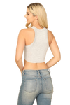 Light H. Grey Core Tank Ribbed Crop Top - Pack of 5