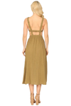 Olive Strappy Backless Side Cut Out Dress - Pack of 5