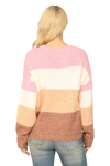 Pink Multi Long Sleeve Color Block Knitted Top - Pack of 6