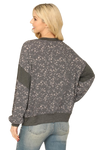 Charcoal Taupe Printed Long Sleeve Top - Pack of 6