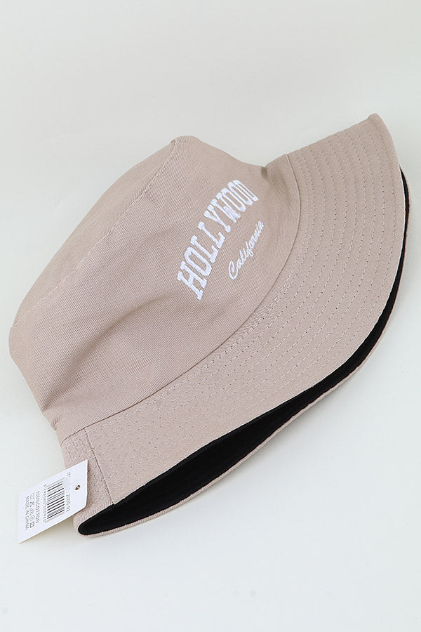 Hollywood California Bucket Hat Gray - Pack of 6