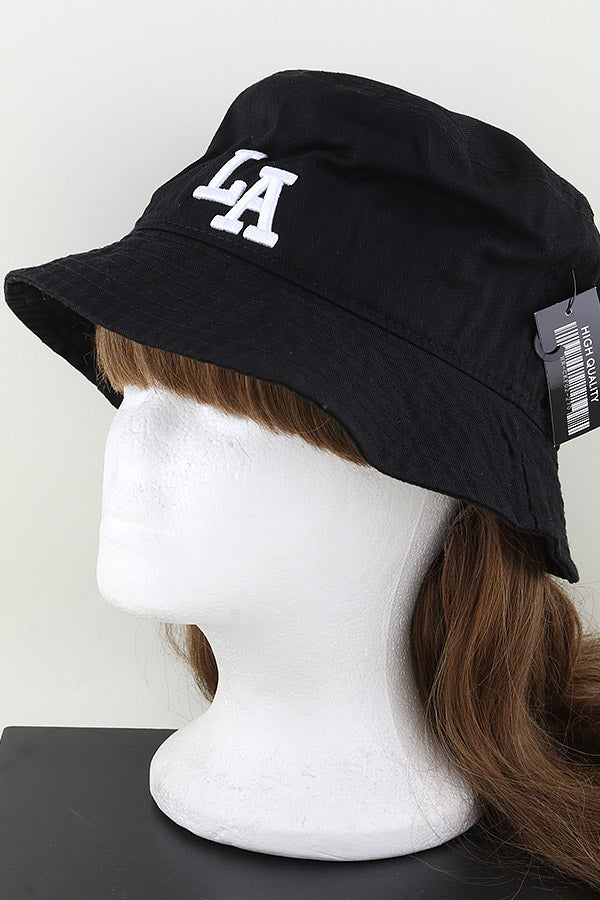 LA Los Angeles Bucket Hat Black - Pack of 6