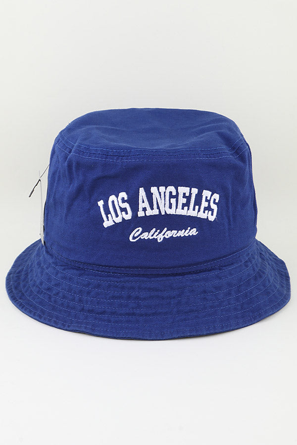 Los Angeles California Bucket Hat White - Pack of 6