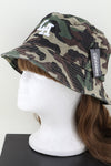 Two Patterns Line Roll Up Sun Visor Hat Taupe - Pack of 6