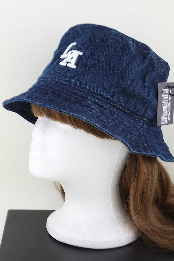 LA Los Angeles Bucket Hat Dark Blue - Pack of 6