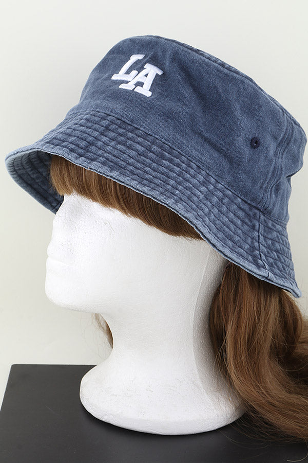 LA Los Angeles Bucket Hat Light Blue - Pack of 6