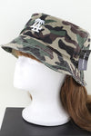 Two Patterns Line Roll Up Sun Visor Hat Taupe - Pack of 6