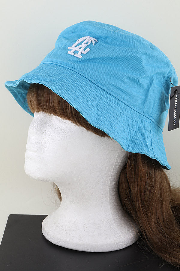 La Palm Tree Bucket Hat Turquoise - Pack of 6