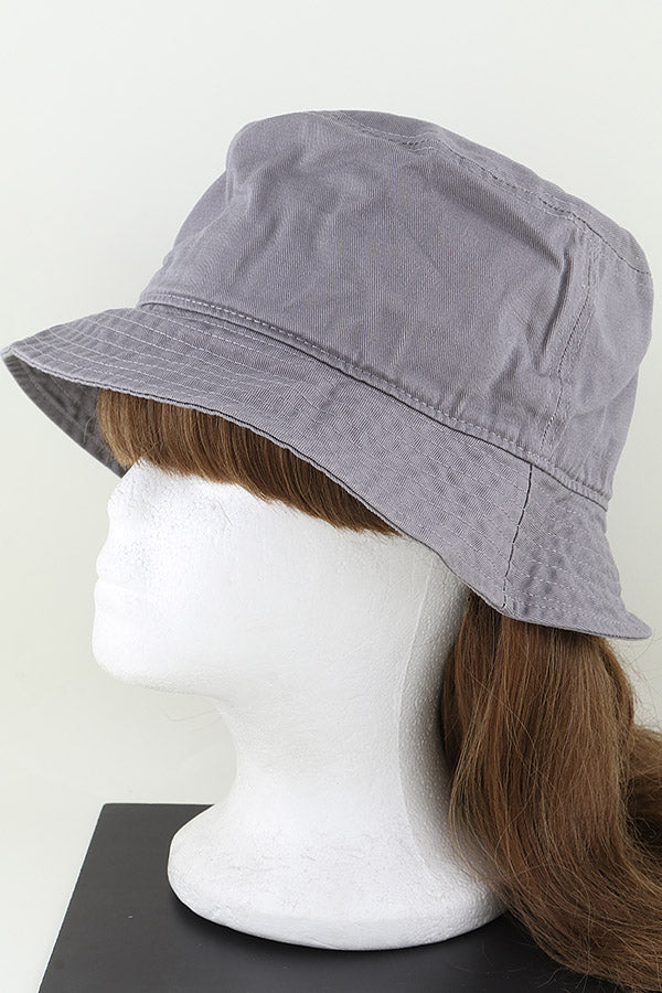 Classic Plain Bucket Hat Light Gray - Pack of 6