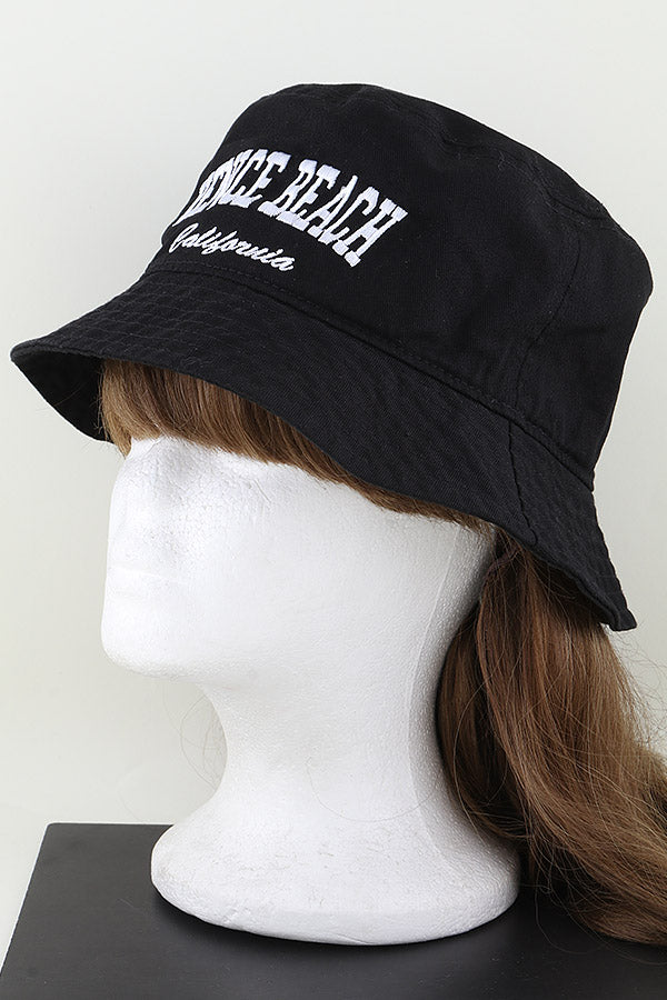 Venice California Bucket Hat Black - Pack of 6