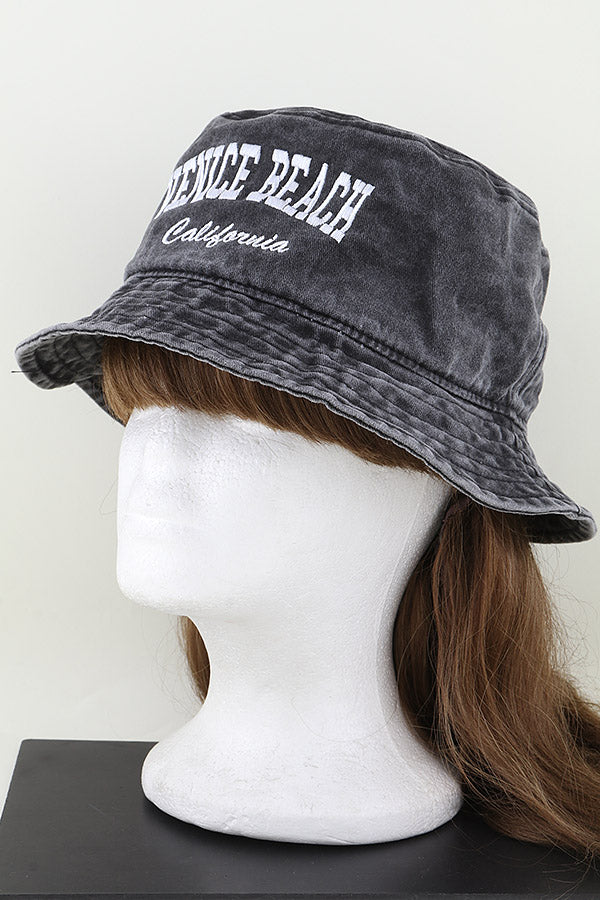 Venice California Bucket Hat Gray - Pack of 6