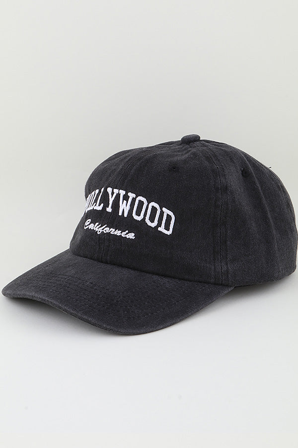 Hollywood California Classic Cap Gray - Pack of 6