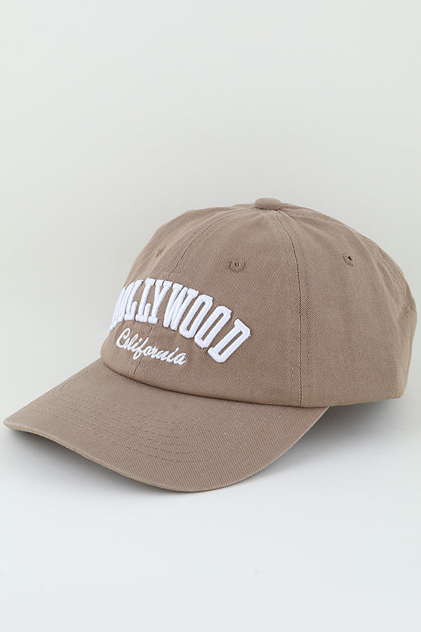 Hollywood California Classic Cap Natural - Pack of 6