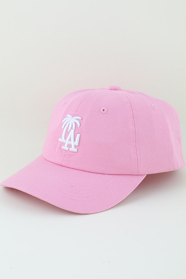 Los Angeles Palm Tree Classic Cap Pink - Pack of 6